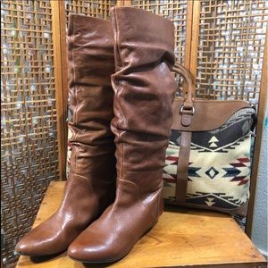 GIANNI BINI Boots 9M Brown Slouch